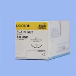 Look Plain Gut Sutures Absorbable Cuticular Reverse Cutting, 12/Box