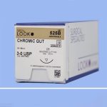 Look Chromic Gut Surgical Sutures Absorbable Cuticular Reverse Cutting , 12/Box