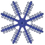 Orthodontic Elastic O Loop Separators Radiopaque 1000/Pack (Blue)